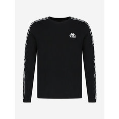 Kappa Authentic Mens Banda LS T-shirt, размер 48, черный