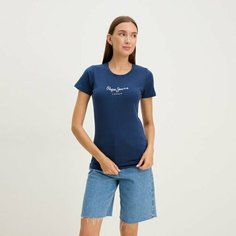 Футболка Pepe Jeans, размер S, темно-синий