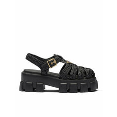 Сандалии Prada, размер 37 IT, черный