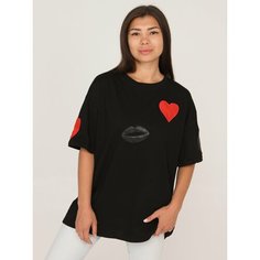 Футболка LOOKTOP, 1 шт., размер 40-48, черный