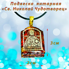 Колье, янтарь, коричневый, золотой T&Z Mineral