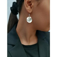 Серьги, черный, серый Этно Арт