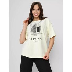 Футболка Fashion Margo, размер 48, слоновая кость