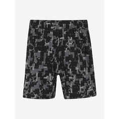 Шорты Demix M D Running Urban AOP Woven Shorts, размер 56/58, черный/серый