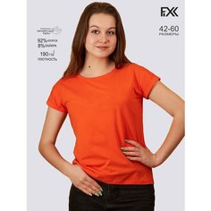 Футболка FIXXSELFIXX, размер 52, оранжевый
