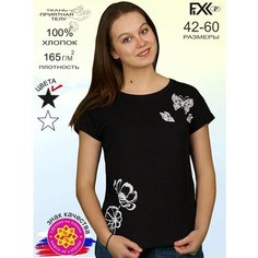 Футболка FIXXSELFIXX, размер 42, черный