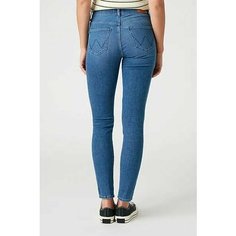 Джинсы скинни Wrangler High Rise Skinny, размер W27/L32, синий