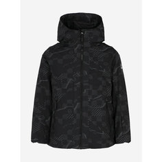 Куртка горнолыжная GLISSADE Universe Girls Padded Jacket, размер 152/158, черный