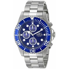 Наручные часы INVICTA, серебристый/синий