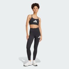 Топ спортивный adidas aeroreact big logo, размер L INT, black