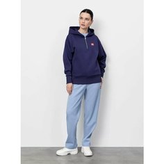 Брюки спортивные JUST CLOTHES Голубой. Декор термологотип. Карманы спереди 2 б/заст, сзади нет. Пояс резинка+утяг шнурок. Д 104см., размер M, голубой