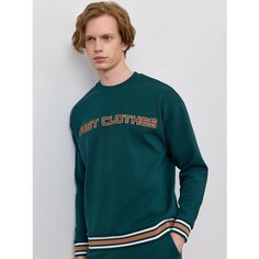 Толстовка JUST CLOTHES, размер L, , темно-зеленый