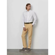 Брюки чинос JUST CLOTHES Светло-песочный. Посадка нет. Пояс под ремень. Карманы спереди 2 б/заст, сзади 2 б/заст. Д 110см., размер 52, светло-бежевый
