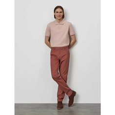 Брюки чинос JUST CLOTHES Красно-коричневый. Посадка нет. Пояс под ремень. Карманы спереди 2 б/заст, сзади 2 б/заст. Д 110с, размер 52, коричневый