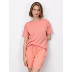 Футболка JUST CLOTHES, 1 шт., размер S, коралловый