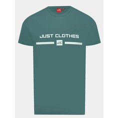 Футболка JUST CLOTHES, 1 шт., размер 46, мятный