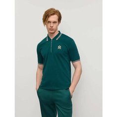 Поло JUST CLOTHES, 1 шт., размер XXL, темно-зеленый