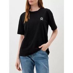 Футболка JUST CLOTHES, 1 шт., размер XS, черный