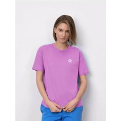 Футболка JUST CLOTHES, 1 шт., размер M, сиреневый