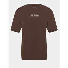 Футболка JUST CLOTHES, 1 шт., размер XS, коричневый