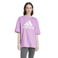 Футболка adidas Big Logo Boyfriend, размер S, пурпурный