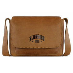 Сумка кросс-боди KLONDIKE 1896 KLONDIKE 1896 Monika, фактура гладкая, коньячный