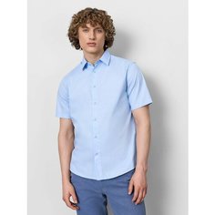 Рубашка JUST CLOTHES, размер 56, голубой