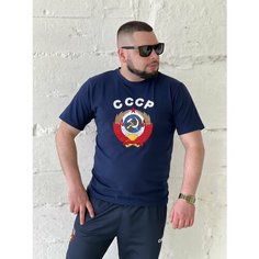 Футболка, размер XXL, синий Нет бренда