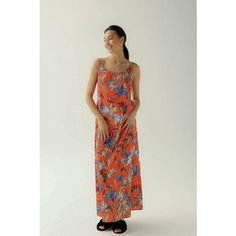Сорочка FLEURSILK, размер M, оранжевый/мульти
