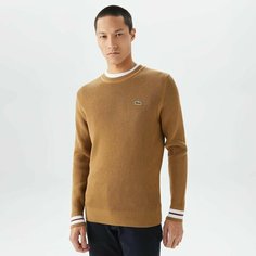 Джемпер LACOSTE Regular fit, размер T6, , коричневый