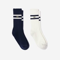 Носки LACOSTE, комплект, 2 пары, размер T6, темно-синий