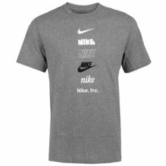 Футболка NIKE, размер XXL, серый