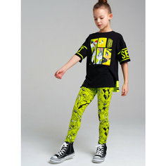 Легинсы playToday, размер 146, черный