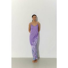 Сорочка FLEURSILK, размер L, сиреневый/мульти