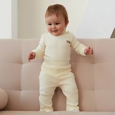 Брюки Minaku MINAKU: Basic Line BABY, размер 68-74, бежевый