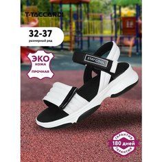 Босоножки T.Taccardi, размер 33, белый/черный