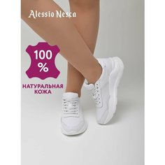 Кроссовки Alessio Nesca Осень-зима 2024, полнота G, размер 36, белый