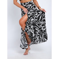 Юбка YolKa_Dress, размер М, черный, розовый