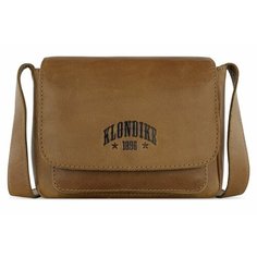 Сумка кросс-боди KLONDIKE 1896, фактура гладкая, коньячный