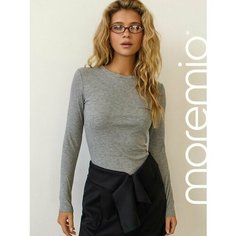 Лонгслив moremio, размер 42, , серый