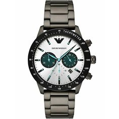 Наручные часы EMPORIO ARMANI Mario, серебряный, черный, серый