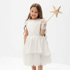 Платье Kaftan, размер 98/104, белый