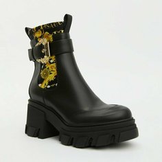 Ботильоны Versace Jeans Couture, размер 38, черный