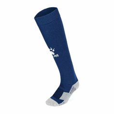 Гетры футбольные Kelme Elastic Mid-Calf Football Sock, размер L, синий/серый