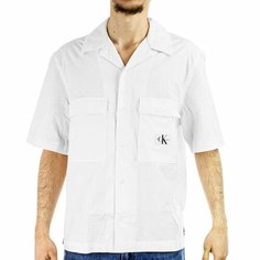 Рубашка Calvin Klein Jeans Базовая коллекция, размер S, Bright White