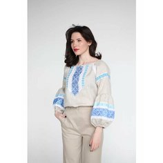 Блуза БелаРусичъ 2024, размер 46-48, бежевый