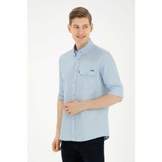 Рубашка U.S. POLO ASSN., размер XL, голубой