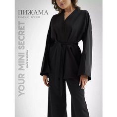 Пижама для кормящих мам Your mini secret, размер L-XL, черный