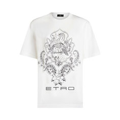 Футболка ETRO, размер L, серебристый