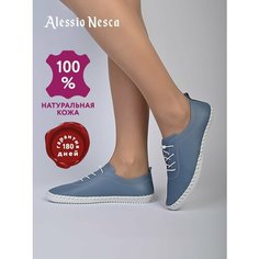 Слипоны Alessio Nesca, размер 37, синий